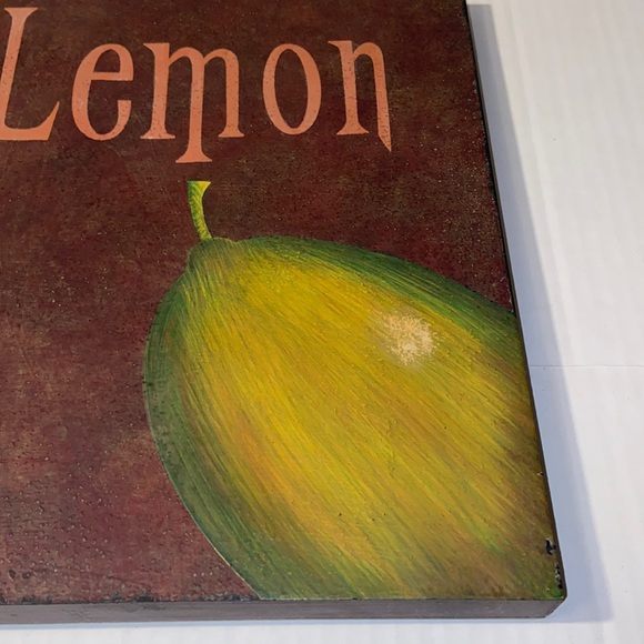 Southern Living At Home 12” X 12” Lemon Botanical Woodblock Art Print Wall Decor - Picture 5 of 15